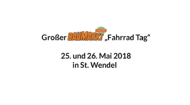 Globus Baumarkt Fahrradtag 2018 in St. Wendel